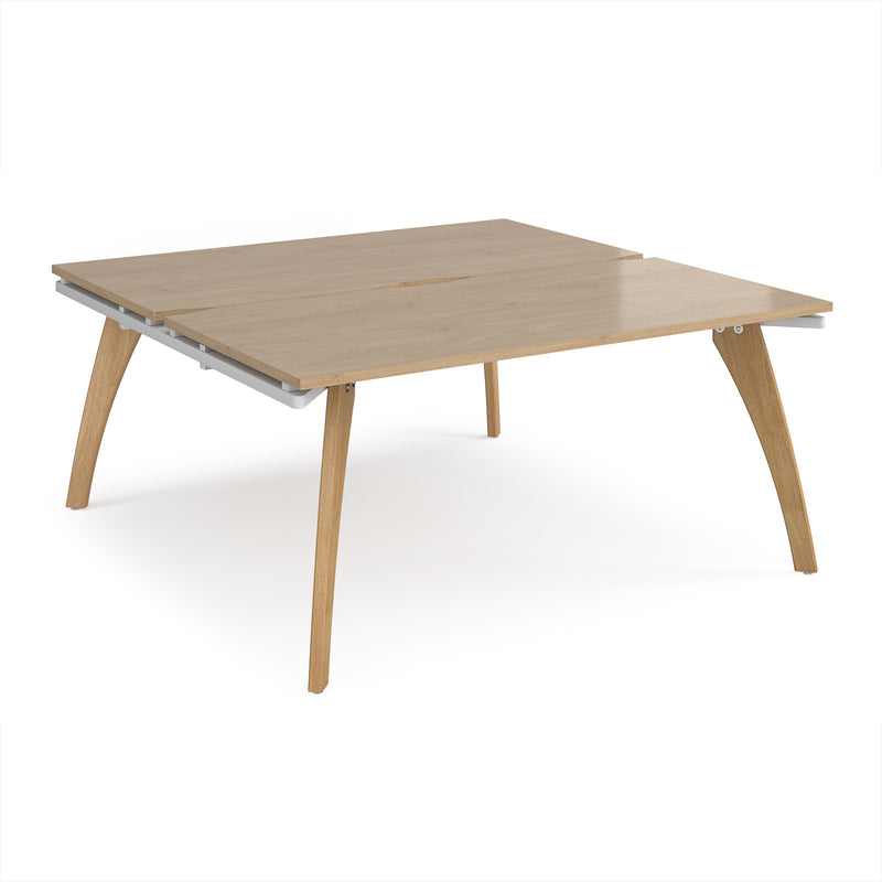 Fuze Back To Back Desks - Kendal Oak
