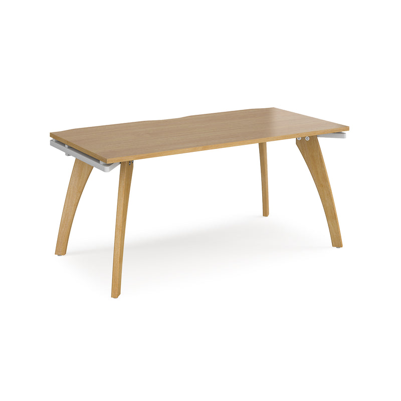 Fuze Single Desk - Oak - NWOF