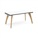 Fuze Single Desk - White/Black - NWOF