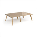 Fuze Double Back To Back Desks - Kendal Oak - NWOF