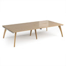 Fuze Double Back To Back Desks - Kendal Oak - NWOF