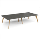 Fuze Double Back To Back Desks - Storm Grey - NWOF