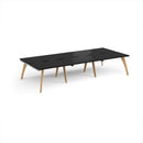 Fuze Triple Back To Back Desks - Black - NWOF