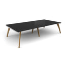 Fuze Rectangular Boardroom Table 3200mm - Black - NWOF