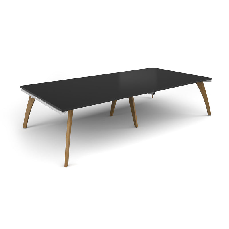 Fuze Rectangular Boardroom Table 3200mm - Black - NWOF