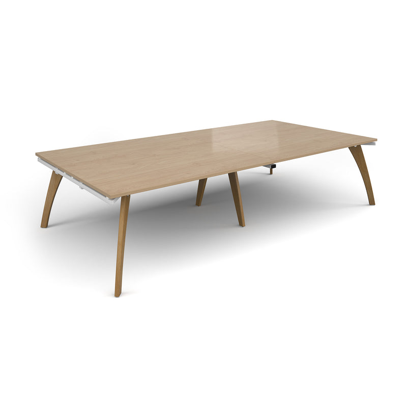 Fuze Rectangular Boardroom Table 3200mm - Kendal Oak - NWOF