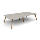 Fuze Rectangular Boardroom Table 3200mm - Light Grey - NWOF