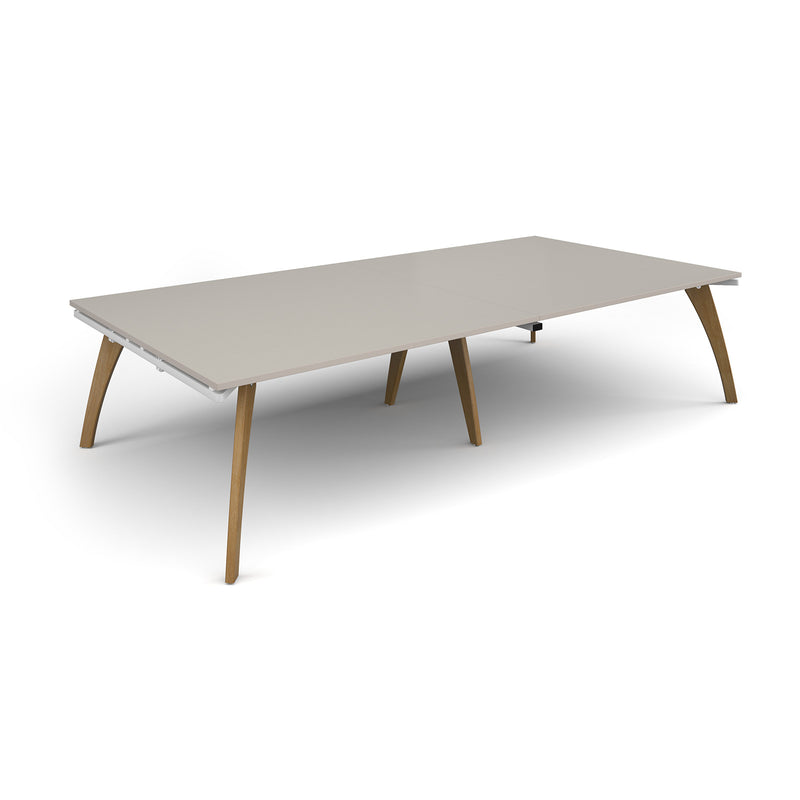 Fuze Rectangular Boardroom Table 3200mm - Light Grey - NWOF