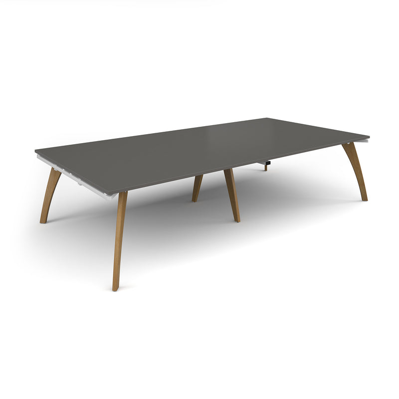 Fuze Rectangular Boardroom Table 3200mm - Onyx Grey - NWOF