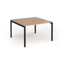 Connex Plus Slimline Goal-Post Back To Back Desk - Beech - NWOF