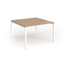 Connex Plus Slimline Goal-Post Back To Back Desk - Beech - NWOF