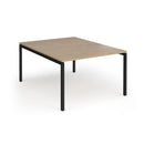 Connex Plus Goal-Post Back To Back Desk - Kendal Oak - NWOF