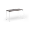 Connex Plus Slimline Goal-Post Single Desk - Grey Oak - NWOF