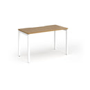 Connex Plus Slimline Goal-Post Single Desk - Oak - NWOF