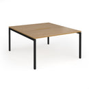 Connex Plus Goal-Post Back To Back Desk - Oak - NWOF