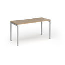 Connex Plus Slimline Goal-Post Single Desk - Kendal Oak - NWOF