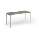 Connex Plus Slimline Goal-Post Single Desk - Nebraska Oak - NWOF