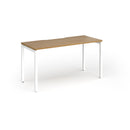 Connex Plus Slimline Goal-Post Single Desk - Oak - NWOF