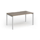 Connex Plus Goal-Post Single Desk - Nebraska Oak - NWOF
