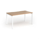 Connex Plus Goal-Post Single Desk - Beech - NWOF