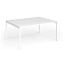 Connex Plus Slimline Goal-Post Back To Back Desk - White - NWOF