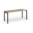 Connex Plus Slimline Goal-Post Single Desk - Kendal Oak - NWOF