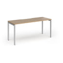 Connex Plus Slimline Goal-Post Single Desk - Kendal Oak - NWOF