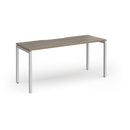 Connex Plus Slimline Goal-Post Single Desk - Nebraska Oak - NWOF