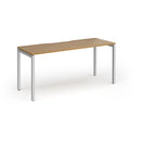 Connex Plus Slimline Goal-Post Single Desk - Oak - NWOF