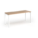 Connex Plus Slimline Goal-Post Single Desk - Beech - NWOF