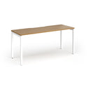 Connex Plus Slimline Goal-Post Single Desk - Oak - NWOF