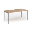 Connex Plus Goal-Post Single Desk - Beech - NWOF