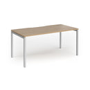 Connex Plus Goal-Post Single Desk - Kendal Oak - NWOF