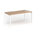 Connex Plus Goal-Post Single Desk - Beech - NWOF