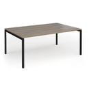 Connex Plus Slimline Goal-Post Back To Back Desk - Nebraska Oak - NWOF