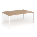 Connex Plus Slimline Goal-Post Back To Back Desk - Beech - NWOF