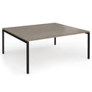 Connex Plus Goal-Post Back To Back Desk - Nebraska Oak - NWOF