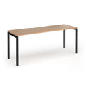Connex Plus Slimline Goal-Post Single Desk - Beech - NWOF