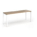 Connex Plus Slimline Goal-Post Single Desk - Kendal Oak - NWOF