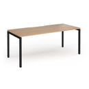 Connex Plus Goal-Post Single Desk - Beech - NWOF