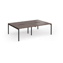 Connex Plus Goal-Post Double Back To Back Desk - Walnut - NWOF