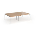 Connex Plus Goal-Post Double Back To Back Desk - Beech - NWOF