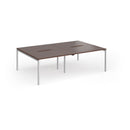 Connex Plus Goal-Post Double Back To Back Desk - Walnut - NWOF