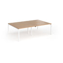 Connex Plus Goal-Post Double Back To Back Desk - Beech - NWOF