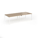 Connex Plus Slimline Goal-Post Double Back To Back Desk - Kendal Oak - NWOF