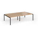 Connex Plus Goal-Post Double Back To Back Desk - Beech - NWOF