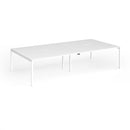Connex Plus Goal-Post Double Back To Back Desk - White - NWOF