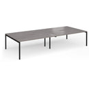 Connex Plus Goal-Post Double Back To Back Desk - Grey Oak - NWOF