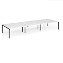 Connex Plus Goal-Post Triple Back To Back Desk - White - NWOF