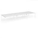 Connex Plus Goal-Post Triple Back To Back Desk - White - NWOF